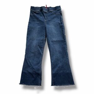 Spanx High Rise Wide Leg Cropped Jeans